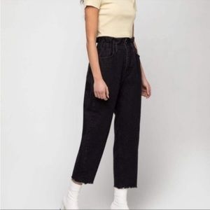Oak + Fort high waisted paperbag jeans